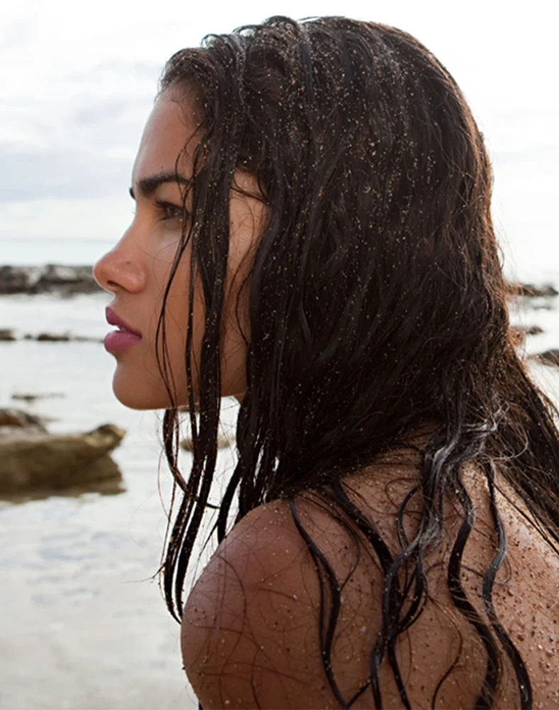 side profile of a woman at the beach with rhinoplasty - Rhinoplasty in Marina Del Rey, CA